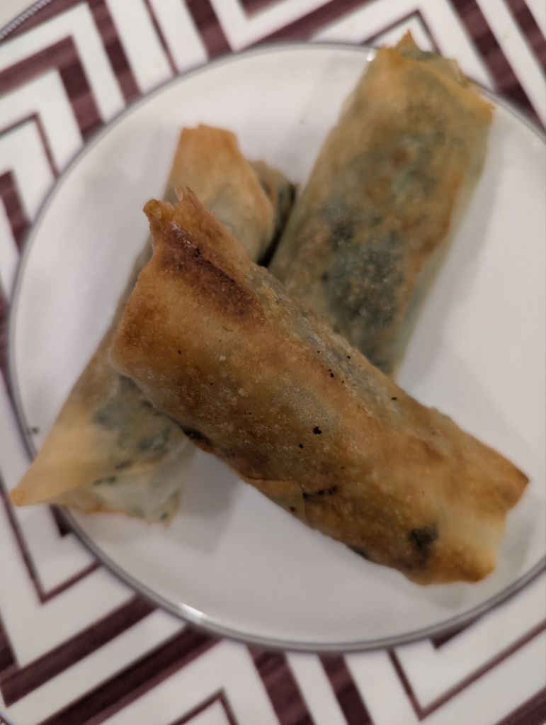 Spanakopita Spring Rolls