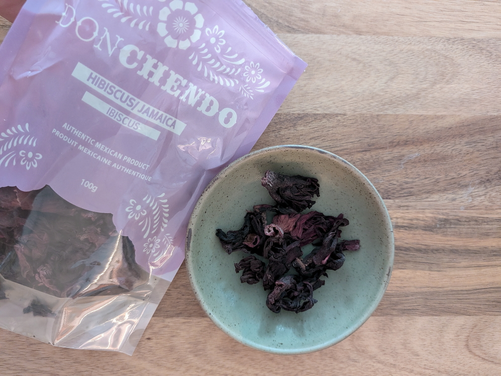 Hibiscus Taco and Agua de Jamaica