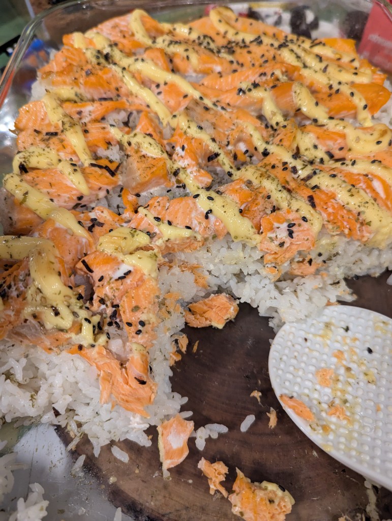 Baked Salmon and Rice